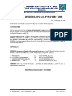 Resolucion de Conformacion Del Comite de Convivencia Escolar de La I.E. #1156 - JSBL-Ccesa007