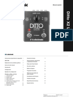 TC Ditto x2 Looper Manual Spanish