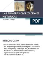 Las Primeras Civilizaciones Historicas Mesopotamia y Egipto