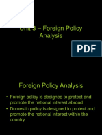 Foreign Policy Analysis