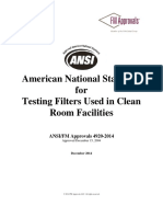 American National Standard For Filters Used in