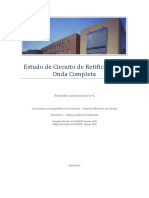 Trabalho 1 - Circuito de Retificação de Onda Completa