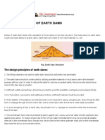 Design Principles of Earth Dams