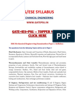 (Gatepsu - In) IES Mechanical Syllabus