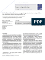 Self-Healing Ability and Adhesion Strength of Capsule Embedded Coatings-Micro and Nano Sized Capsules Containing Linseed Oil