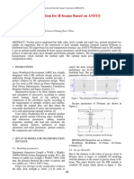 Parameter Optimization For H-Beams Based On ANSYS Workbench DesignXplorer