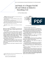 Simulation and Study of A Chopper Fed DC Motor With and Without An Inductive Smoothing Coil