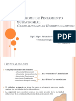 Síndrome de Pinzamiento Subacromial