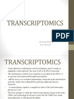 Transcriptomics: Shivangi Asthana B.Sc. Biotech