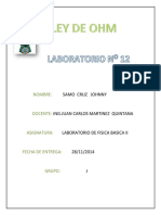 Lab - 12 Ley de Ohm