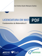 Fundamentos Da Matemática II PDF