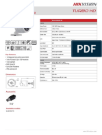 DS-2CE16C0T-IR: HD720P IR Bullet Camera