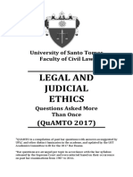 Legal Ethics QuAMTO 2017