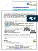 Course - Design of Press Tools For Mss