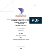 Antecedentes Históricos de La Gestión Ambiental