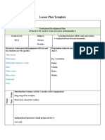 Lesson Plan Template: Read Print From The Environment