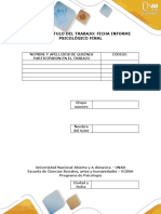 Examen Final-Informe Psicologico