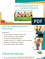 Educacion Socioemocional en El Contexto Educativo