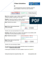 Drug Dosage and IV Rates Calculations PDF