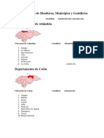 Departamentos Municipios y Gentilicios