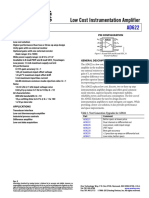 Low Cost Instrumentation Amplifier: Data Sheet