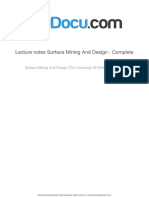 Surface Mining and Design PDF