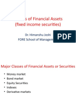 Classes of Financial Assets (Fixed Income Securities) : Dr. Himanshu Joshi FORE School of Management