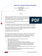 COrrosion Under Insulation (CUI) - Inspection Technique and Prevention