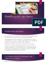 Planificación de Menú