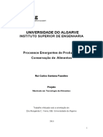 Processos Emergentes de Produção e Conservação de Alimentos