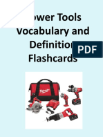 Power Tools Vocabulary and Flashcards