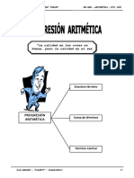 III BIM Aritmetica 5to Ano Guia 3 Progresion Aritm PDF