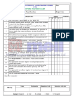 Hydro Test Checklist: Megha Engineering and Infrastructures LTD