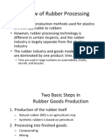 Overview of Rubber Processing: - Tires Are Used in Large Numbers On Automobiles, Trucks, Aircraft, and Bicycles