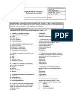 Prueba de Ciencias Naturales 7