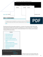 SSH Command - Usage, Options, Configuration