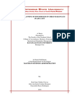 Financial Planning of Households in Urban Barangays in Lipa City