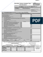 Monthly Value-Added Tax Declaration: Kawanihan NG Rentas Internas