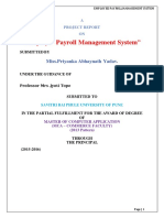 "Employee Payroll Management System": Miss - Priyanka Abhaynath Yadav