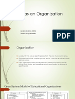 School As An Organization - Socio