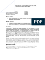 Kinetic Evaluation of Ethyl Acetate Production For Local Alimentary Solvents Production