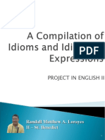 A Compilation of Idioms and Idiomatic Expressions