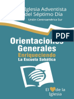 Escuela Sabatica Orientaciones Generales