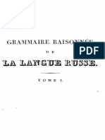 Grammaire Raisonnee de La Langue Russe-1828