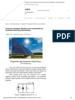 Pengertian, Rangkaian Ekivalen, Kurva Karakteristik Dan Parameter Panel Surya (Photofoltaic) - Electricity of Dream