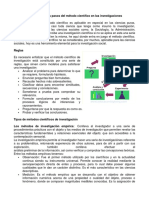 Aplicación de Los Pasos Del Método Científico en Las Investigaciones