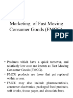 Marketing of Fast Moving Consumer Goods (FMCG)