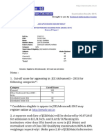 Cbse - Joint Entrance Examination (Main) - 2015