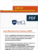 Current Good Manufacturing Practices