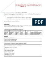 RedHat Hardening Exam